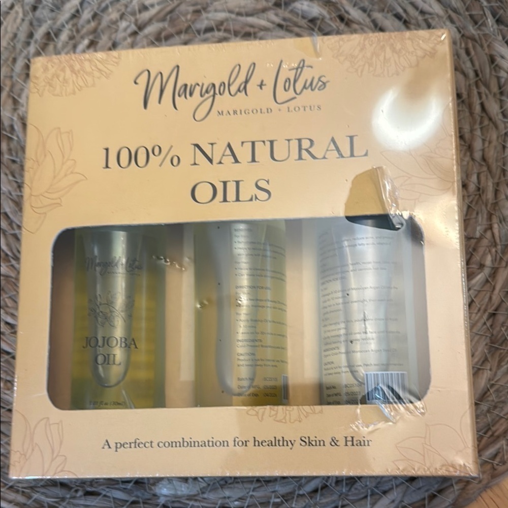 Marigold + Lotus Natural Oils Trio